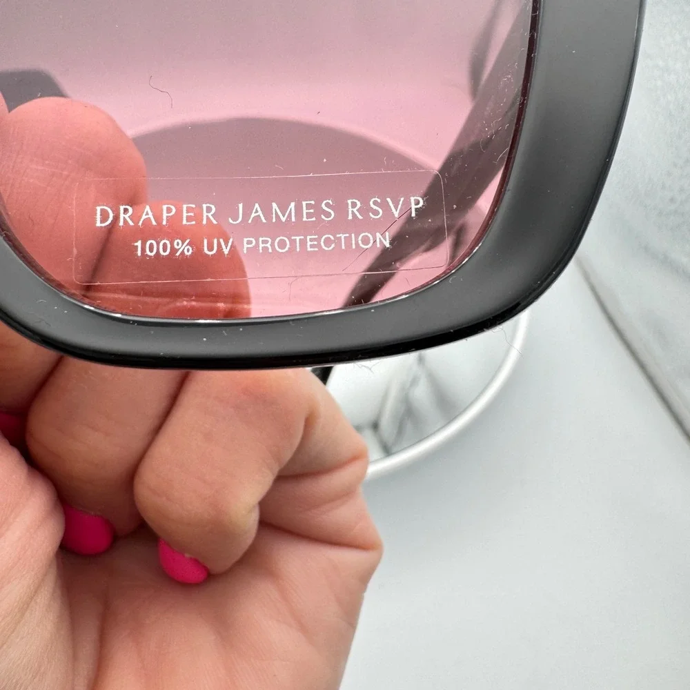 Draper James RSVP Sunglasses Rose Pink Tinted Lens Cat Eye Case 52 21 140 DJ9013